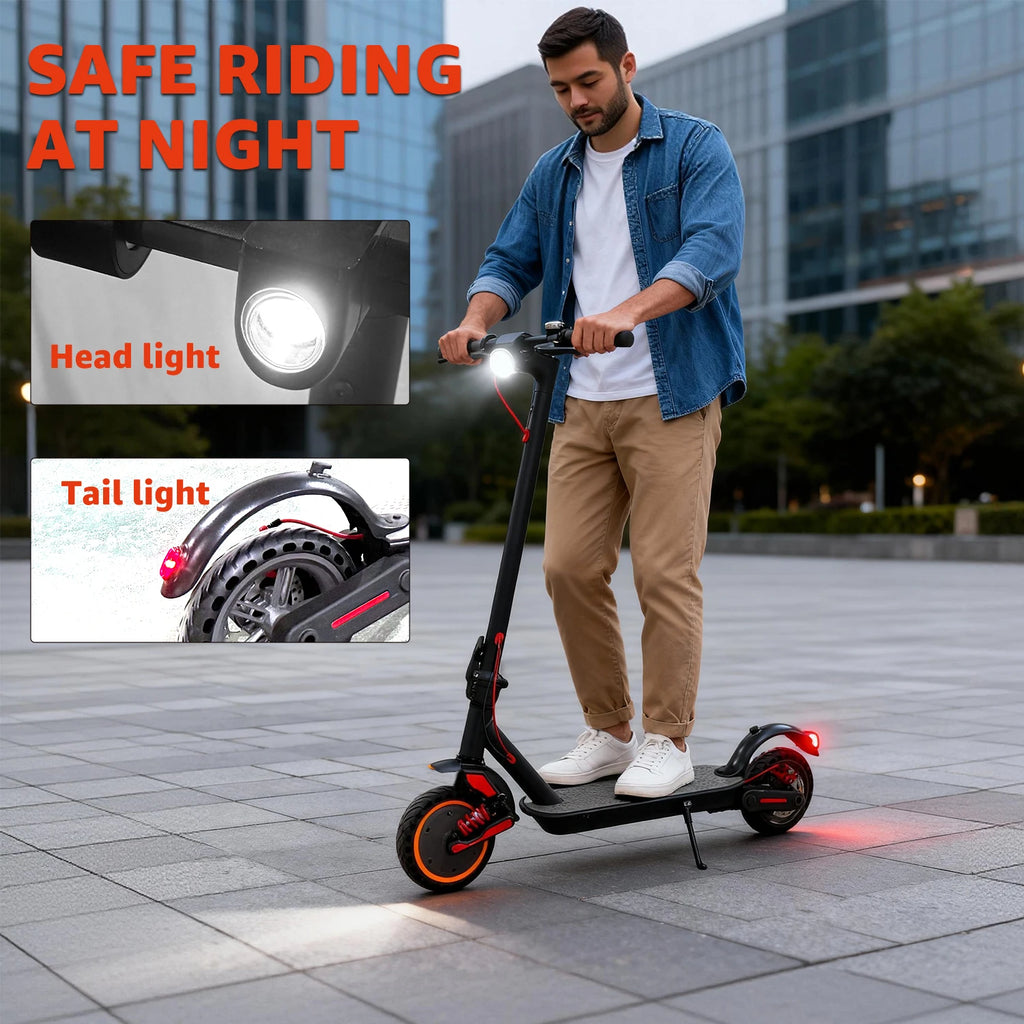 36V 500W  Electric Scooter Adults 8.5" Tires SingleMotor Foldable E-Scooter for Adults with Cruise Control Double Braking System