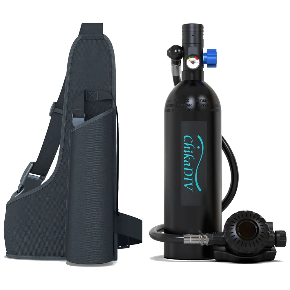 Portable Lung Tank Scuba Gear Set, Mini Diving Tank 1L Capacity with 3000 PSI