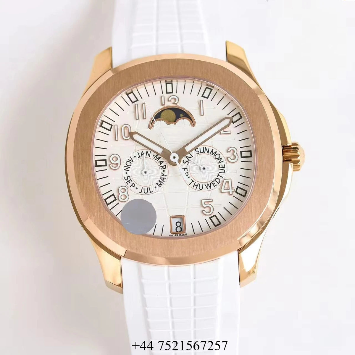 Complex Multifunctional Automatic Mechanical Luxury Sport Luminous Stainless Steel Watch High Quality Moon Timing Hip Hop