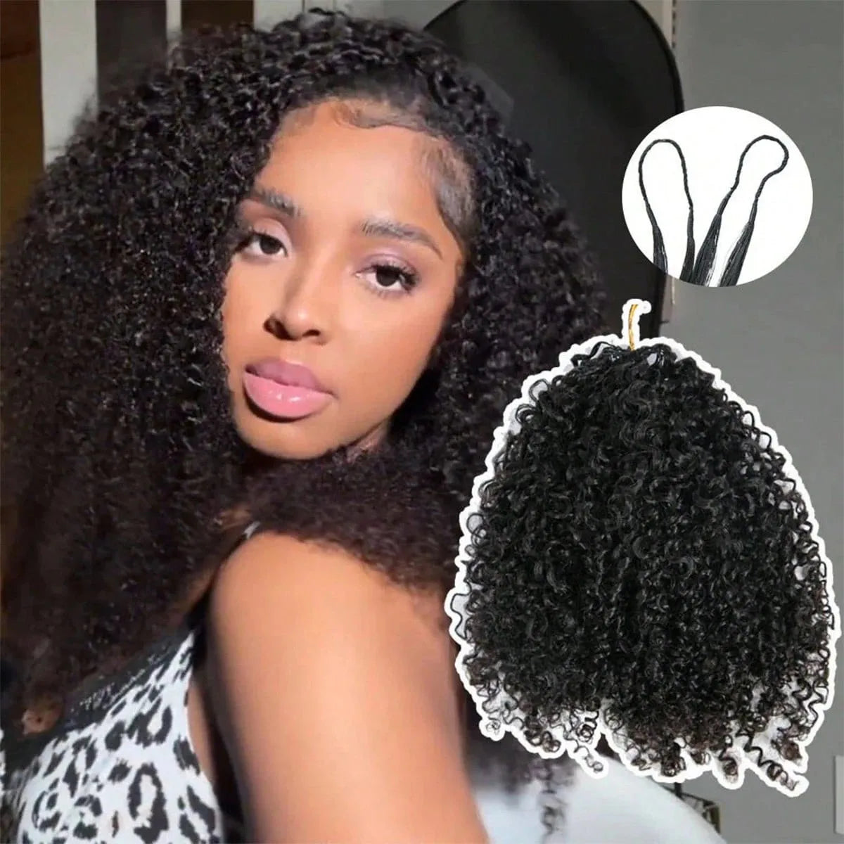 Yaki Crochet Human Hair Extension 30 Inch Yaki Straight Pre Separated Miracle knots Invisible Crochet Hair Bundles Boho Braids