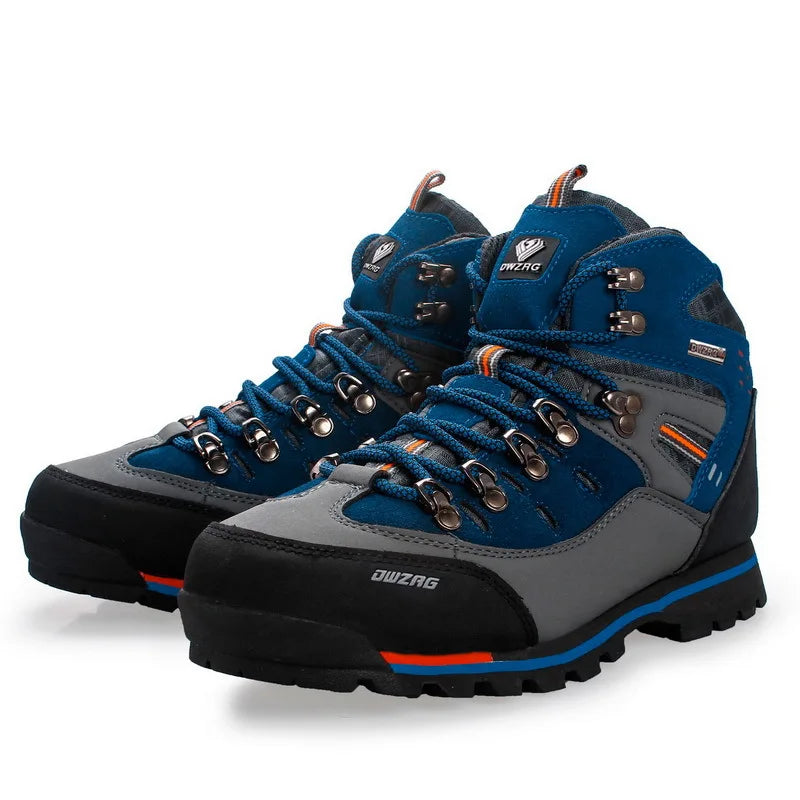 Men's High Top Hiking Shoes Outdoor Trekking Sports Shoes Lightweight Trail Running Walking Shoes Tourist Footwear