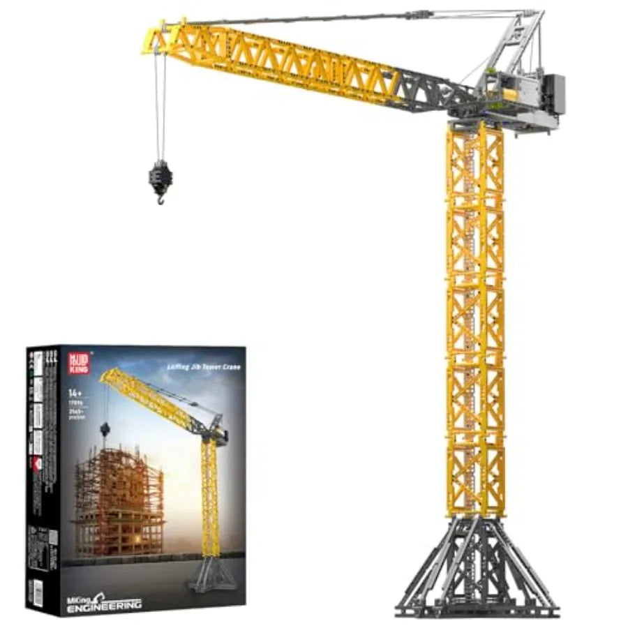RC Tower Crane Advanced Building Kit for Adults MOC Heavy-Duty Truck Block Sets to Build APP Control Large Engineering Construc