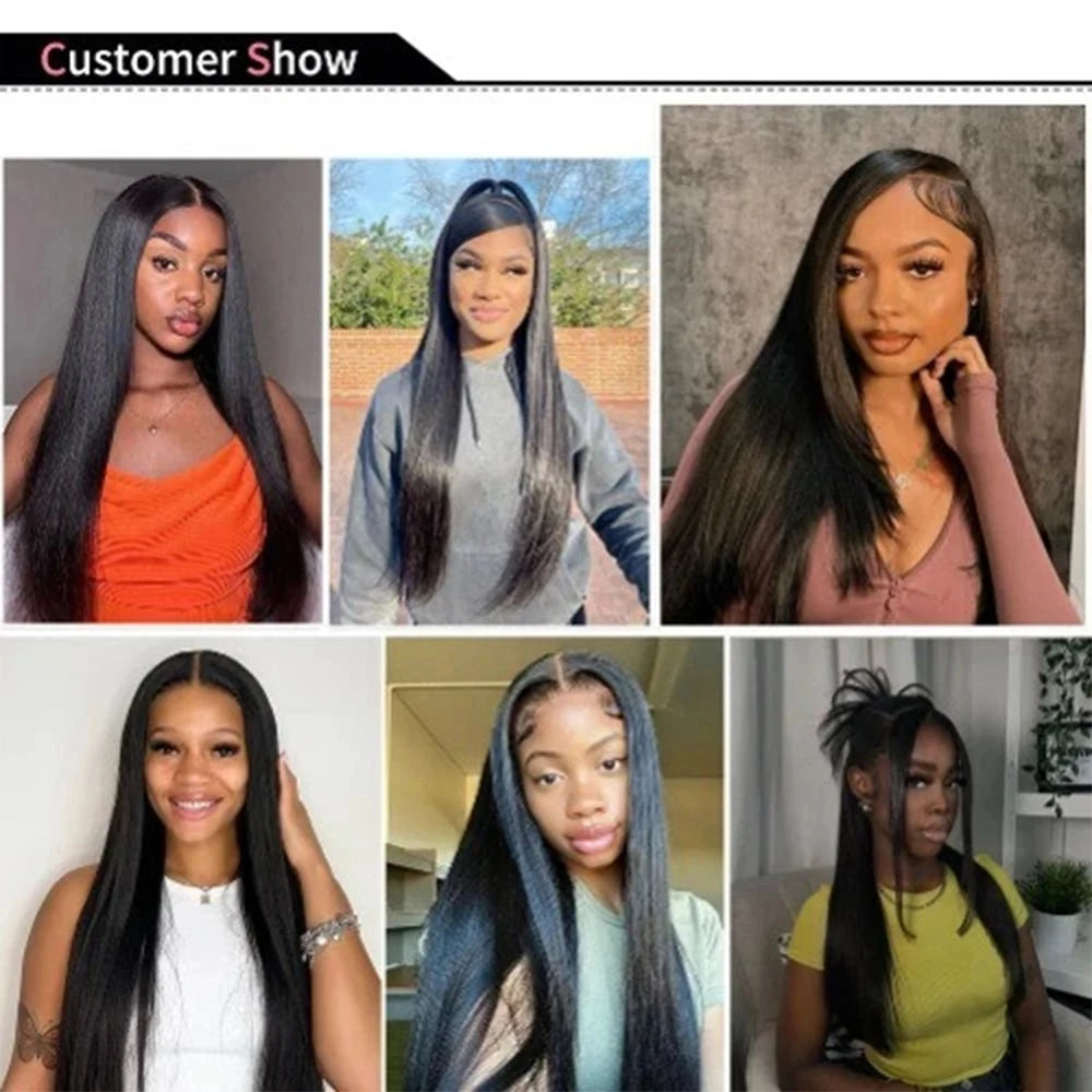 26Inch Human Hair Bundles 10A Brazilian Raw Hair Weave Bundles 30 38 40 Inch Straight Human Hair Bundles Hair Extensions