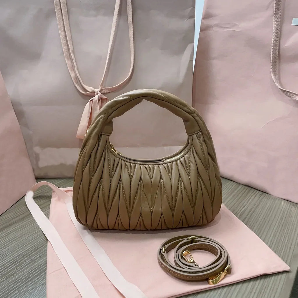 Evening Bag Women Senior Designer Genuine Leather Satchel Underarm Hobo Luxury With Shoulder Tote Bag Handbag Strap Clutch Purse