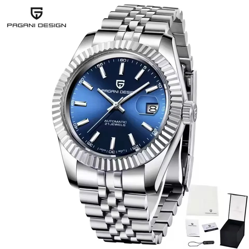 PAGANI DESIGN 42MM Log dating Men Watch Top Brand Luxury Automatic Watch Stainless Steel Waterproof Mechanical Watches For Men