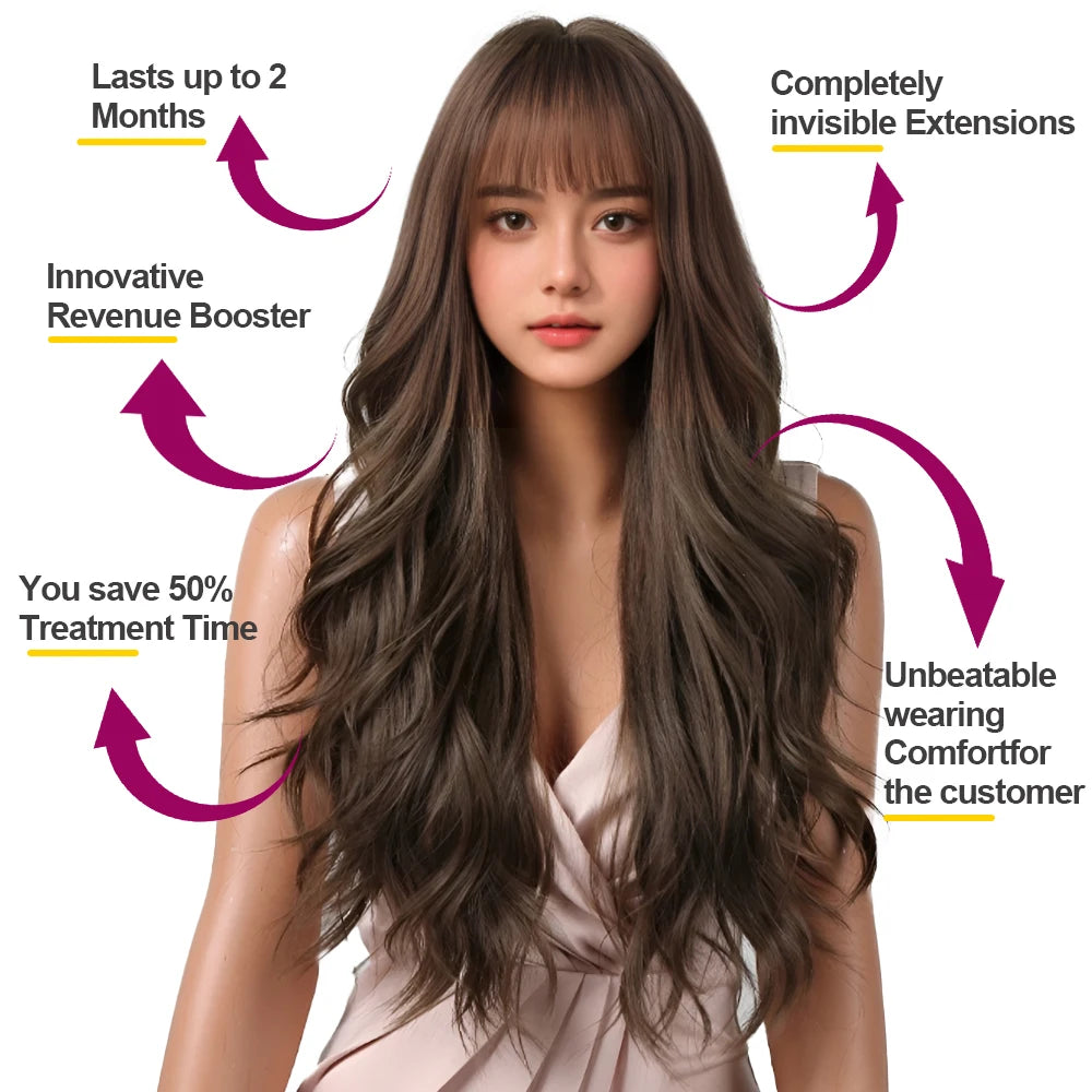 UV Light Hair Extension Kit 2026 with V Light Tools Glue and Curing Lighter for Professional Hair Extensions at Home or Salon