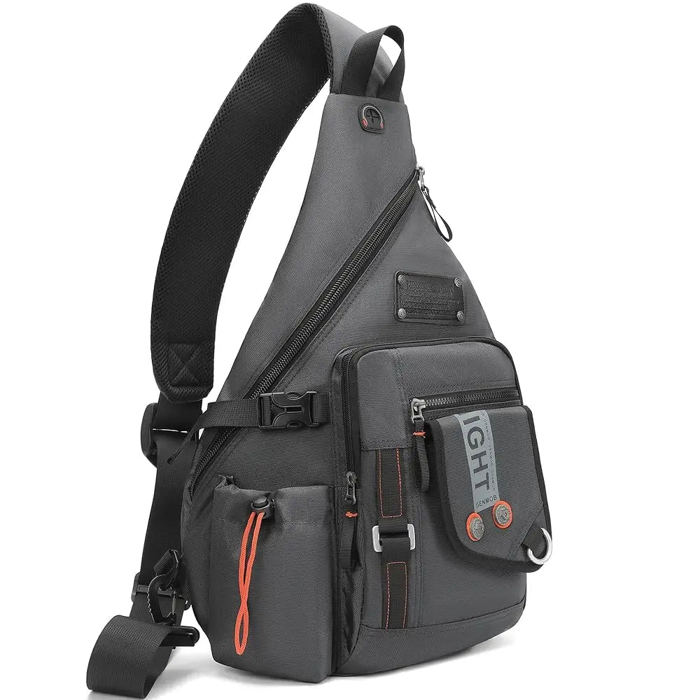 Sling Bag Backpack, 13.3'' 14.1'' Laptop Bag Crossbody Shoulder Chest Backpacks Travel Outdoors for Men Women