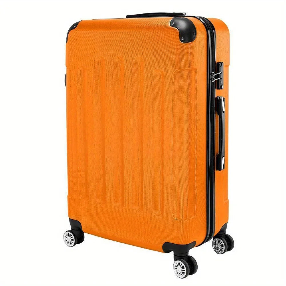 Durable 3-piece ABS pull rod rotating suitcase 20 "/24" /28 "hard shell suitcase