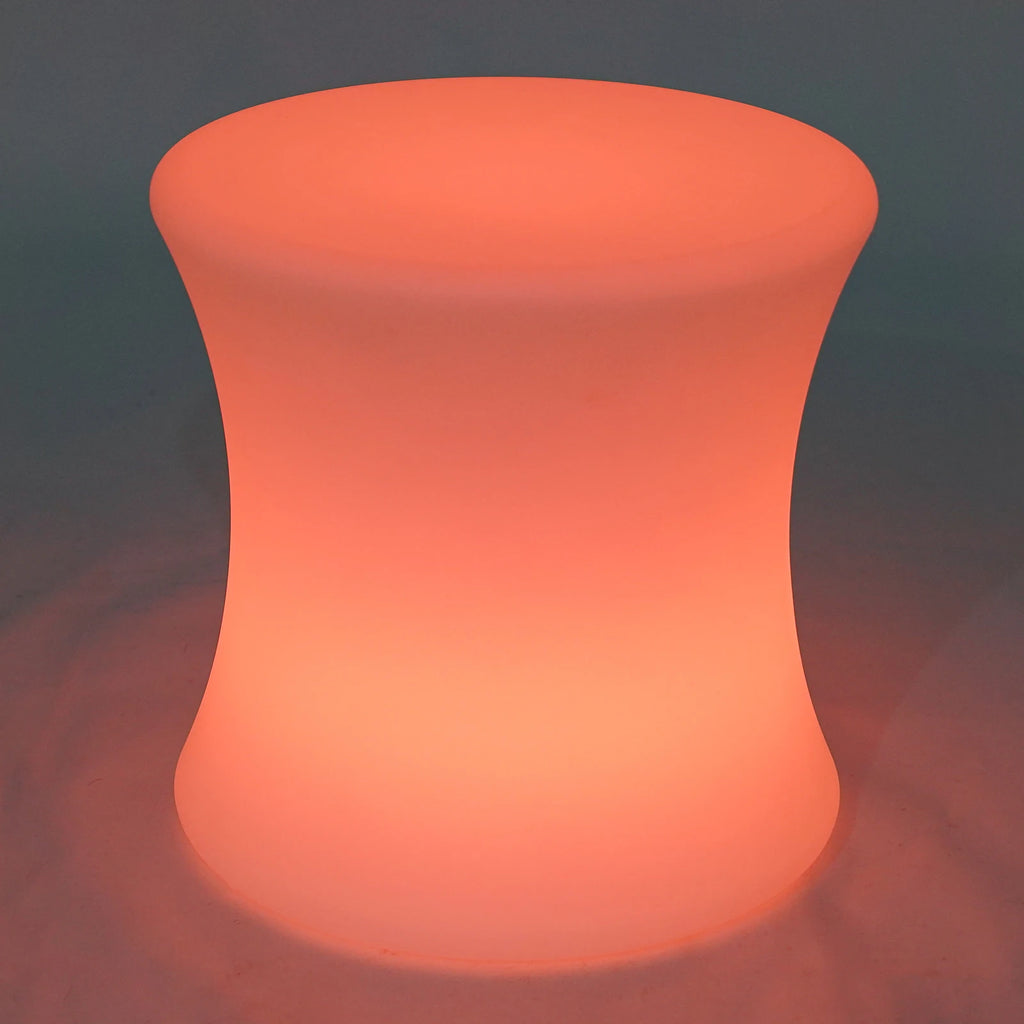 LED Light RGB Drum-Shaped Stool with Remote Control IP54 Waterproof RGB Atmospheres Light Stool 40*40cm