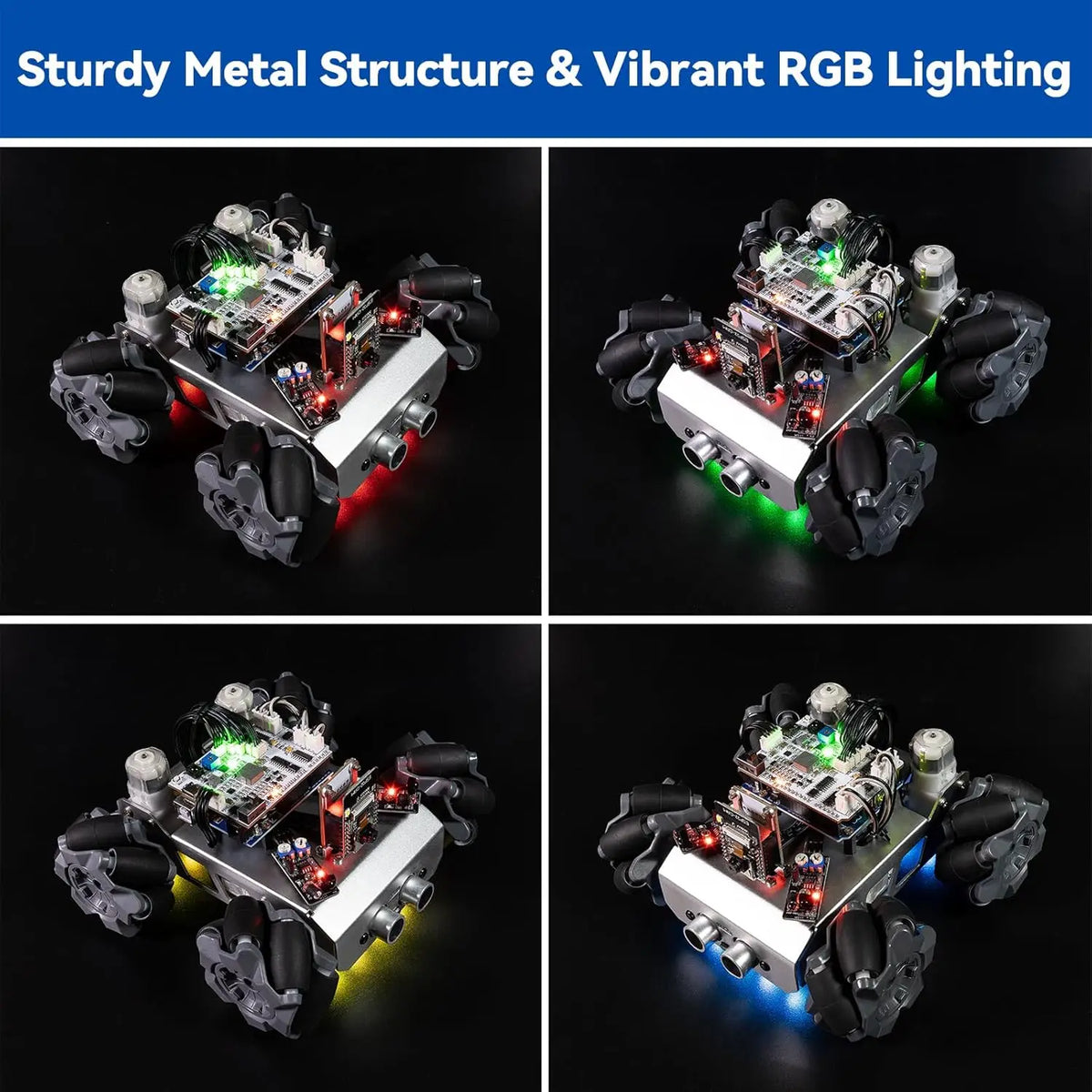 Smart Robot Car Kit with FPV Camera, App Control, Compatible Arduino UNO R3 & ESP32 CAM for Adults
