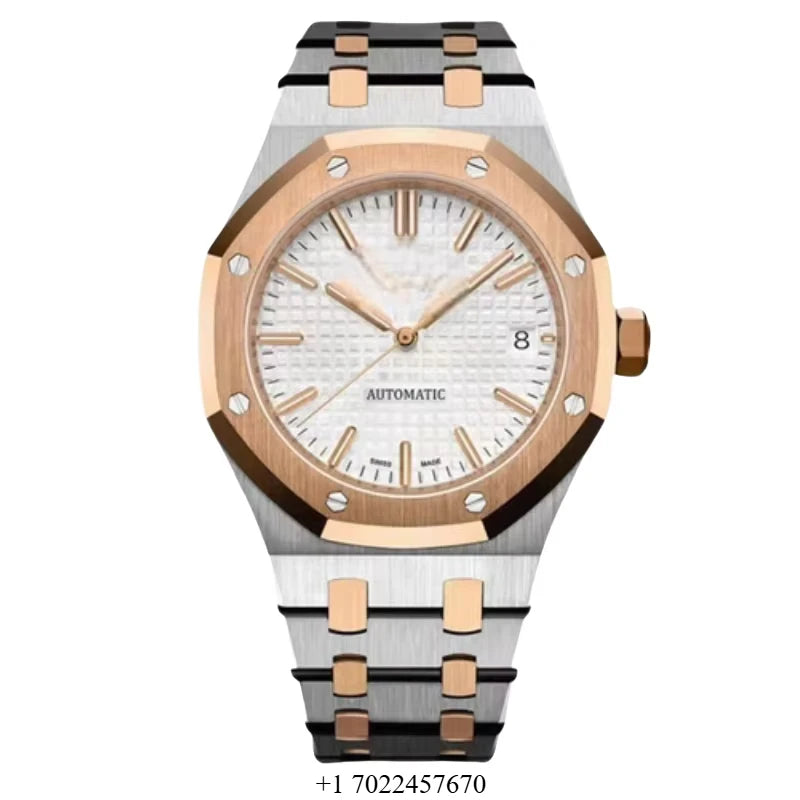 Luxurious Ladies' Watch Factory Oakk Automatic Mechanical 37mm Stainless Steel Case ETA 324 Movement Pointer 20BAR Water