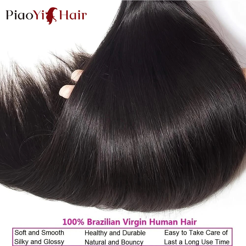 40inch 12A Straight Human Hair Bundles 100% Raw Human Hair Bundle 34 36 38 40 Inch Long Thick Human Hair Extensions Top Quality