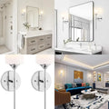 Pair of White Glass Cylinder Sconces, Mid-Century Modern Bathroom Vanity Lights, Industrial Style Wall Lamps for Home Decor