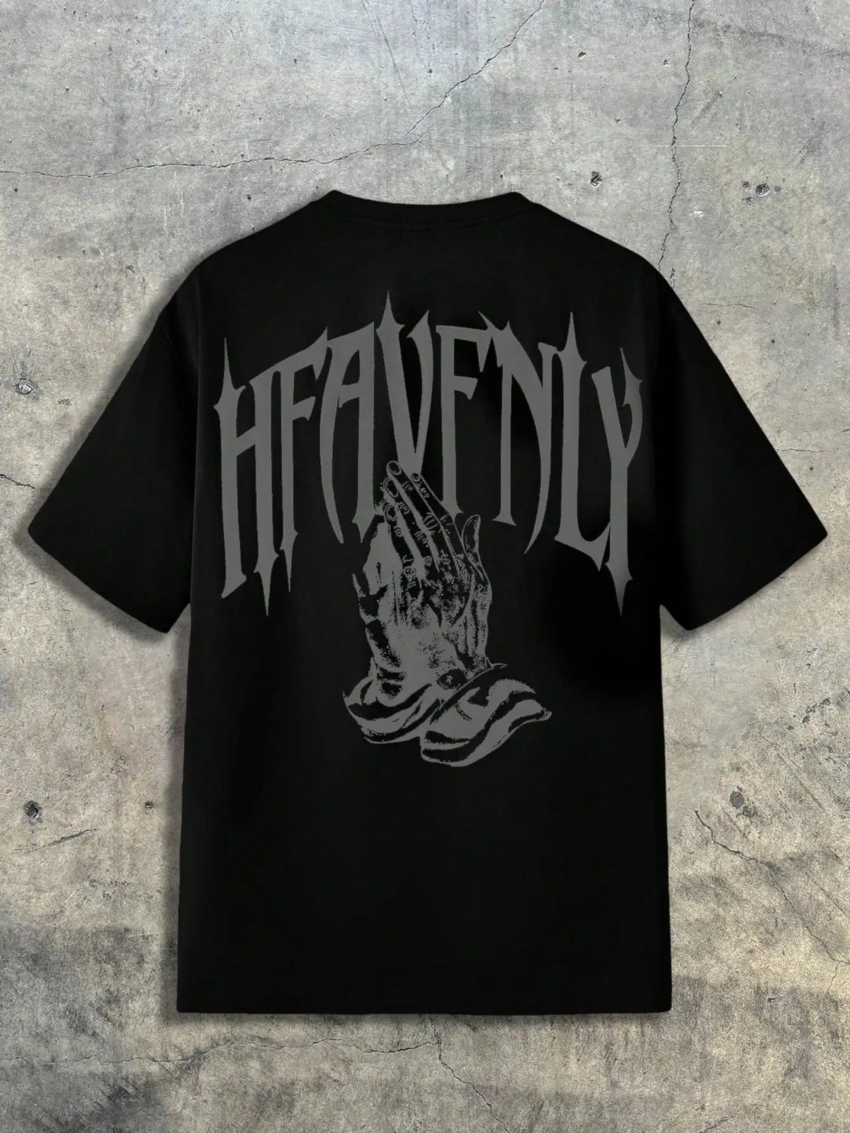 Loose Fit Men's Graphic Print T-Shirt, Gothic Style, Streetwear Casual, Summer