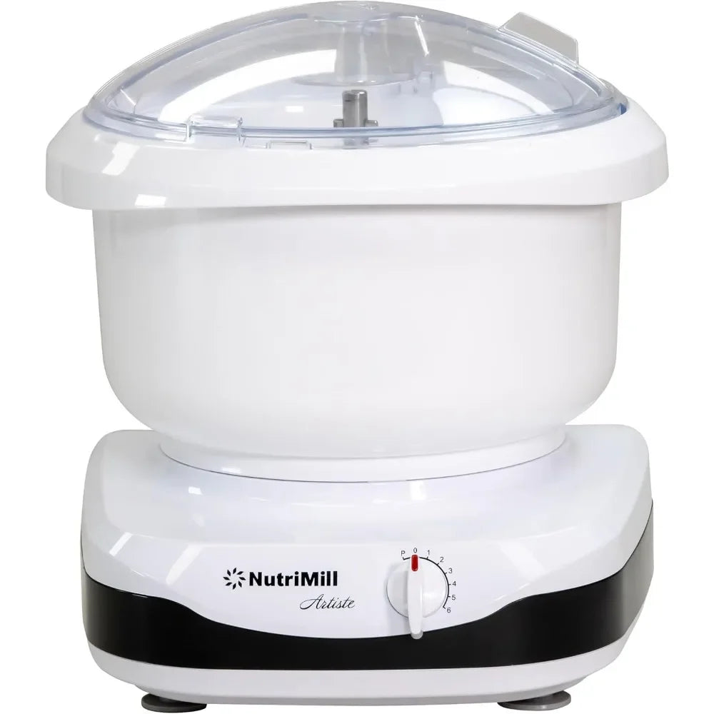 BestsellerBestsellerartiste kitchen electric stand mixer 500 watt 6.5 quart bowl with dough hook & wire whips (black trim)