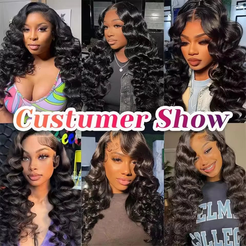 30 32 Inch Loose Wave Human Hair Bundles 3 4 Pcs Deep Wave Real Brazilian Raw Hair Double Bundles Human Hair Weave Extensions
