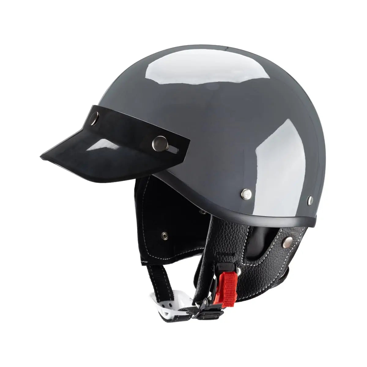 Stylish Vintage Half Helmet – Lightweight Open Face with Breathable Liner, Retro Motorcycle Gear for Urban Riders