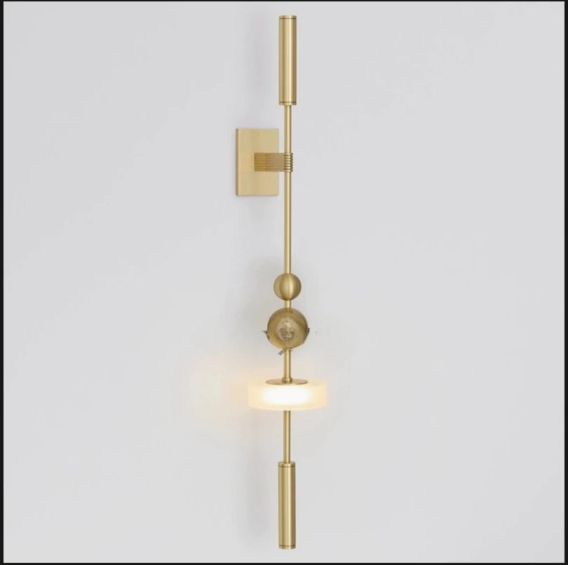 Novelty Brass Wall Light White Acrylic 3 Changeable New Style For Parlor Bathroom Dining Room Bedroom Aisle Dropshipping