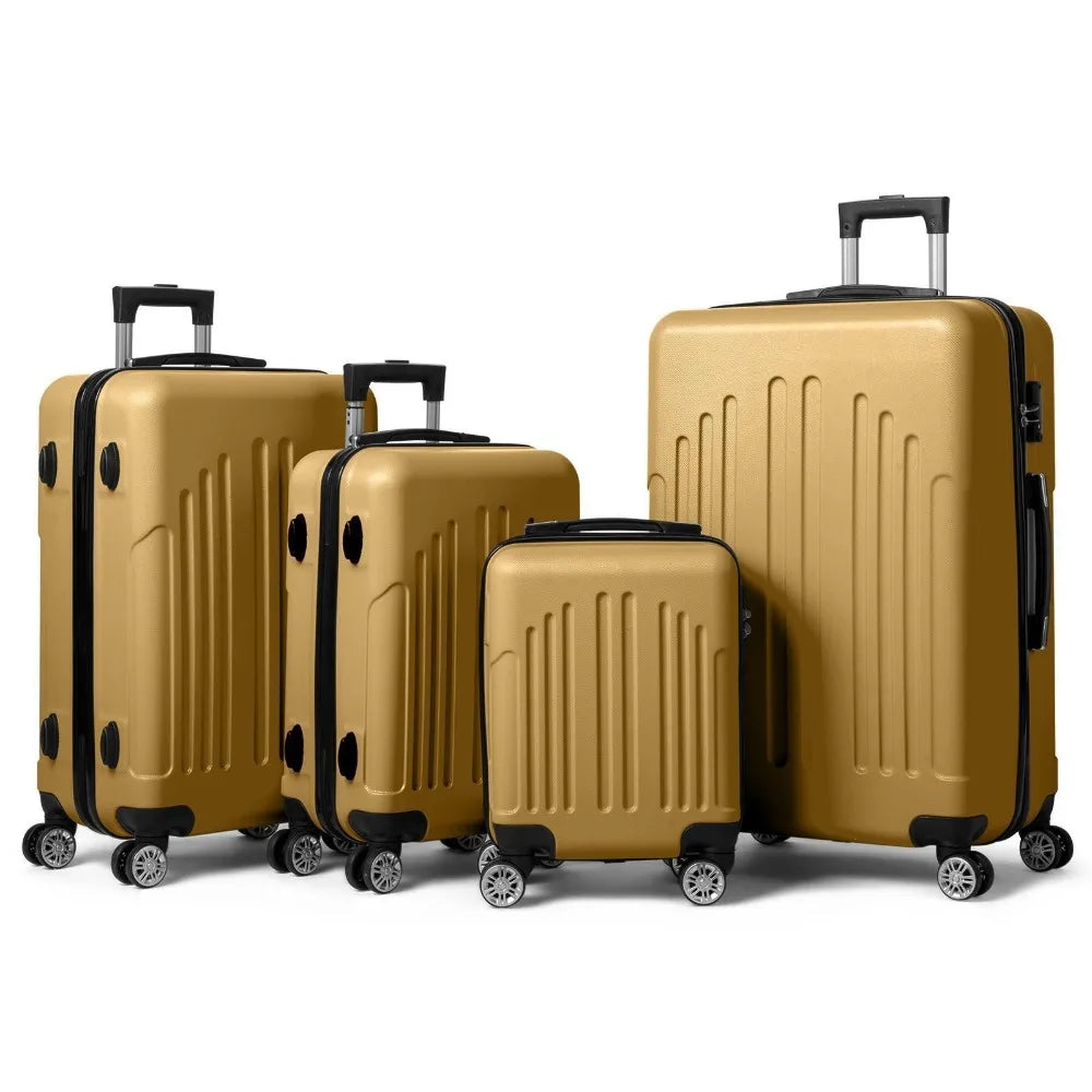 16" 20" 24" 28" Suitcase PC ABS TSA Luggage 3 Piece Set Lock Spinner Carry on