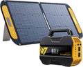 300 Portable Power Station with 110W Solar Panel, 300W/230Wh LiFePO4 Battery Solar Generator,PD100W Type-C,3000 Cycles,6 Outlets