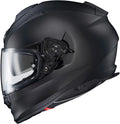 Ryzer Full Face Motorcycle Helmet with Pinlock Ready Shield with Integrated Speaker Pockets DOT ECE Approved Solid (Matte Black-