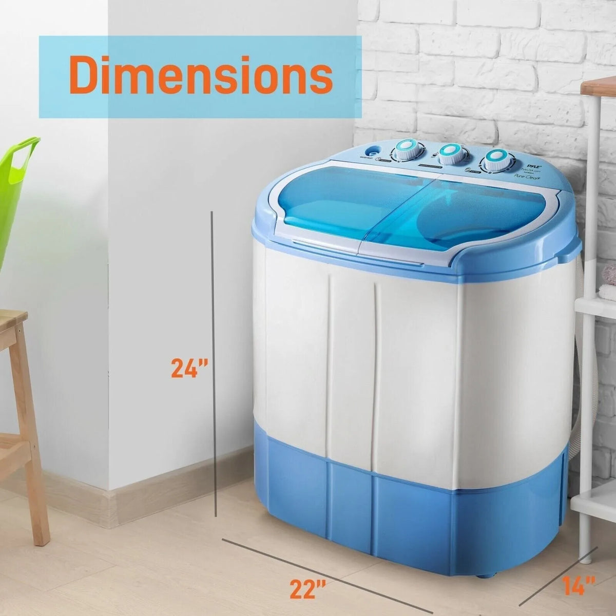 Compact & Portable Washer & Dryer, Mini Washing Machine and Spin Dryer
