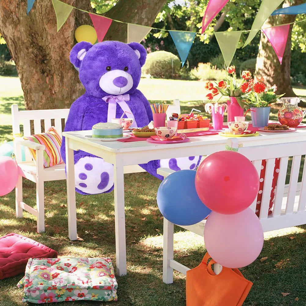 Giant Teddy Bear Stuffed Animals, 5Ft Big Bear Plush, Large Stuffed Toy For Christmas, Gift for Girlfriend Birthday Gifts