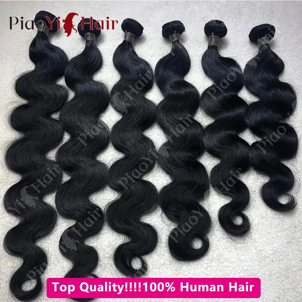 24 26 28 Inch Body Wave Bundles Human Hair 12A Brazilian Hair Weave Human Hair Extensions 100% Human Hair For Women Top Quality