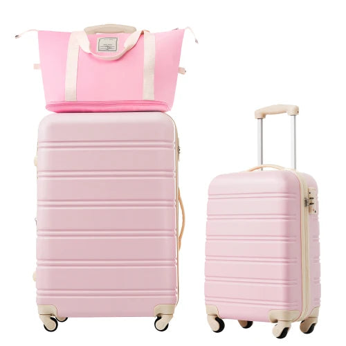 2 Piece Hardside Luggage Set with Bag Spinner Wheels TSA Lock Lightweight 20/24 Inch Travel Suitcase