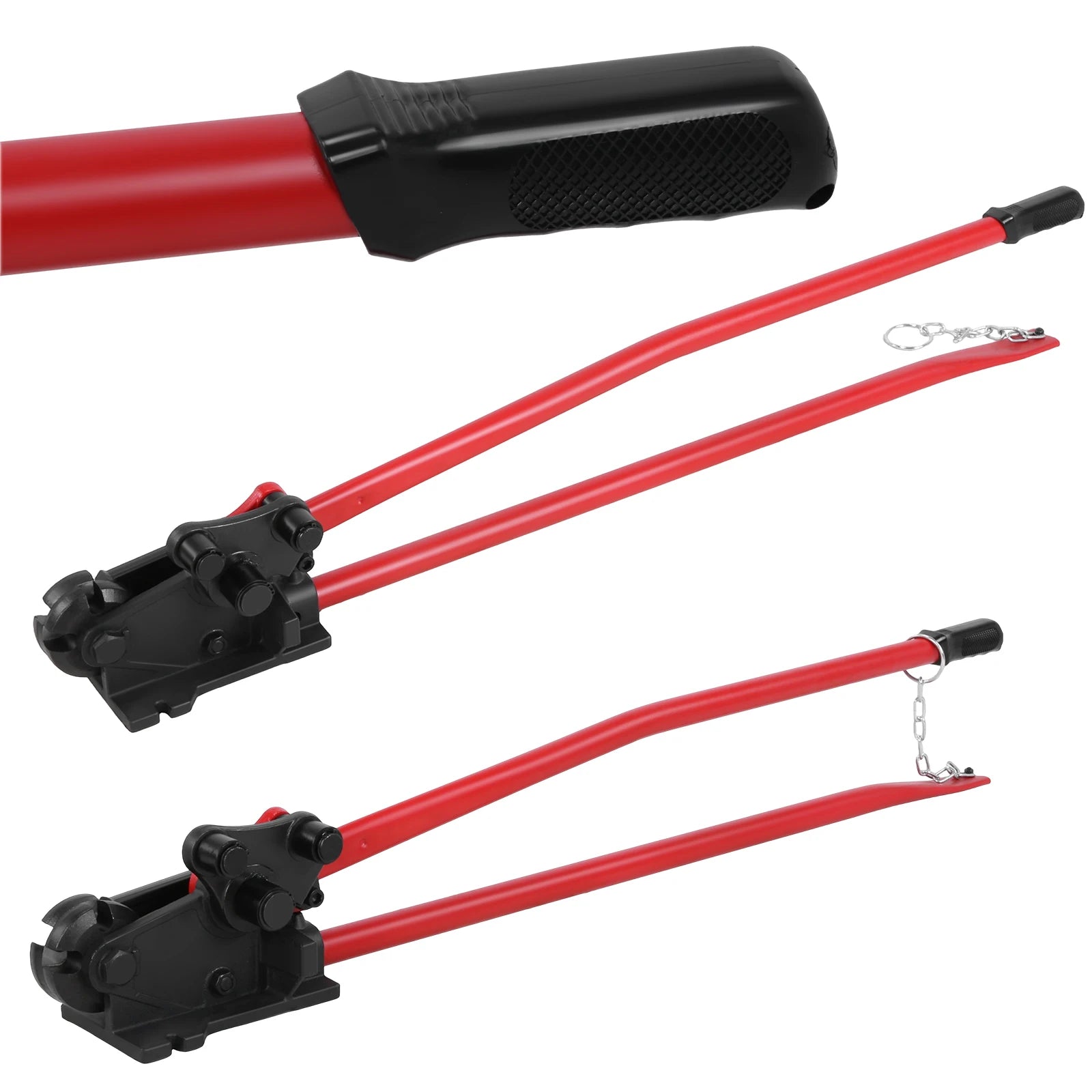 2 in 1 Rebar Cutting Tool Rebars Up To 5/8inch Tubing Bender with No-Slip Handle Grip for Effortlessly Cuts Bends Reinforcement