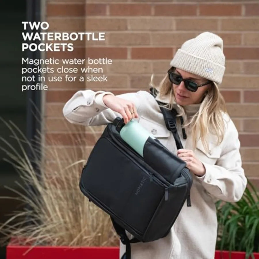 20L Work Backpack for Men and Women - Water Resistant Everyday Pack with 16 Laptop Sleeve - Expandable Travel Daypack for Profe