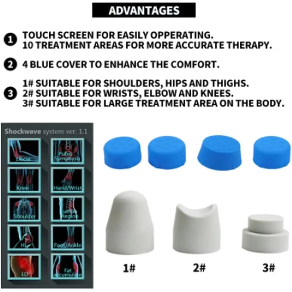 Deep Tissue Percussion Massager for Back, Shoulder, and Body Pain Relief - Electric Chiropractic Adjustment Tool