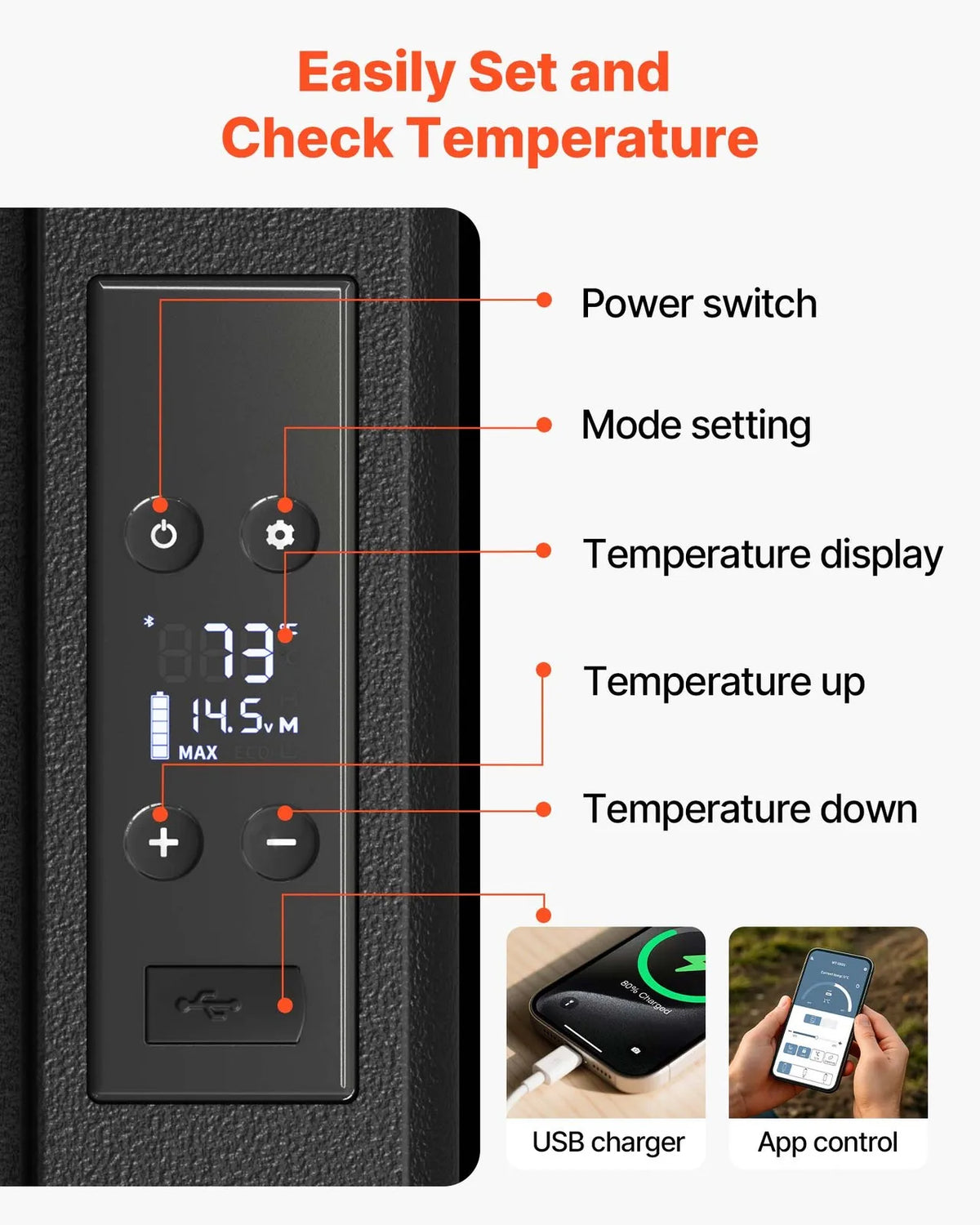 12 Volt Car Refrigerator Portable Freezer 10Qt Camping Compressor Cooler