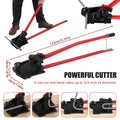 2 in 1 Rebar Cutting Tool Rebars Up To 5/8inch Tubing Bender with No-Slip Handle Grip for Effortlessly Cuts Bends Reinforcement