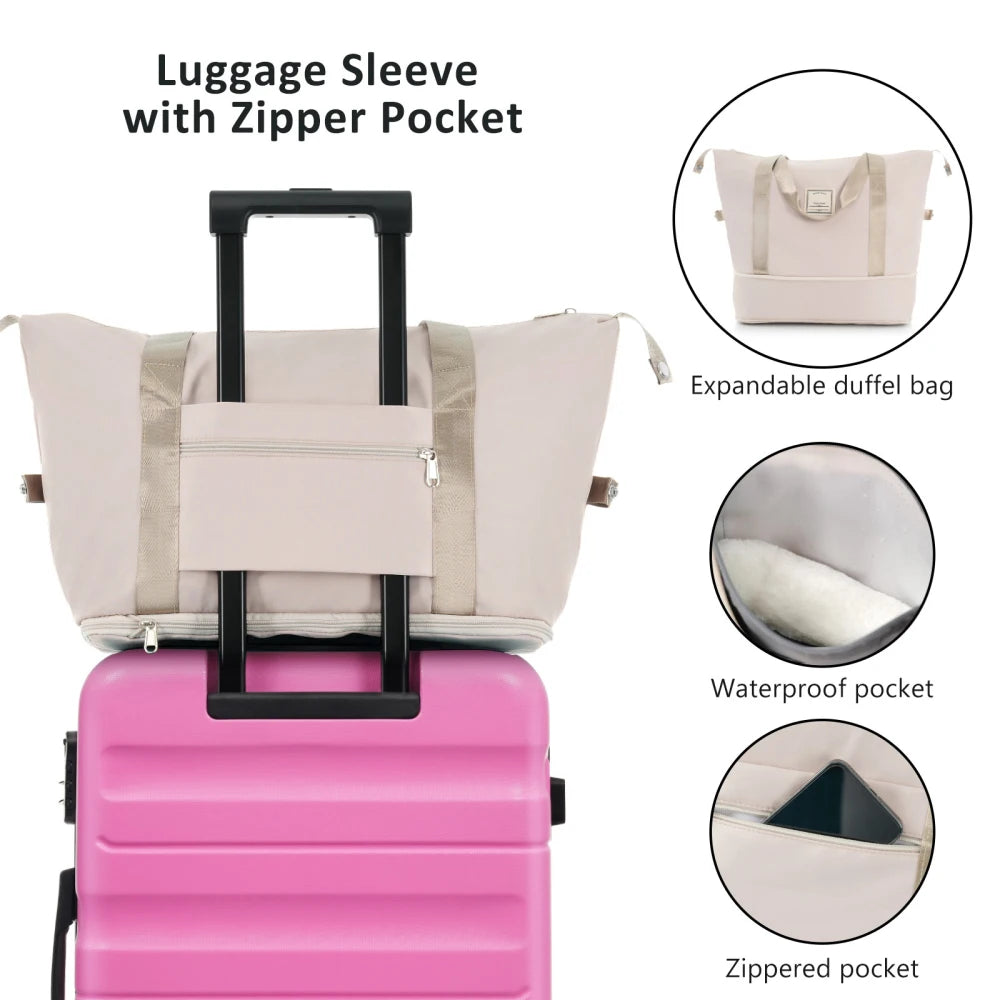 Hardshell Luggage Set Lightweight & Durable Suitcases with Dual Spinner Wheels, Carry-On & Check-In Sizes for Travel & Business