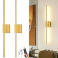 Battery Operated Wall Sconces Set of 2: 10000mAh Rechargeable Wireless Wall Lights 360° Rotatable Magnetic Wall Lamp 4CCT Dimma