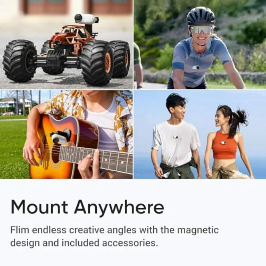 GO 3S 4K Standard Edition Action Camera - White Arctic 64GB Waterproof Polymer Housing Ultra HD Video Capture Enhanced Image St