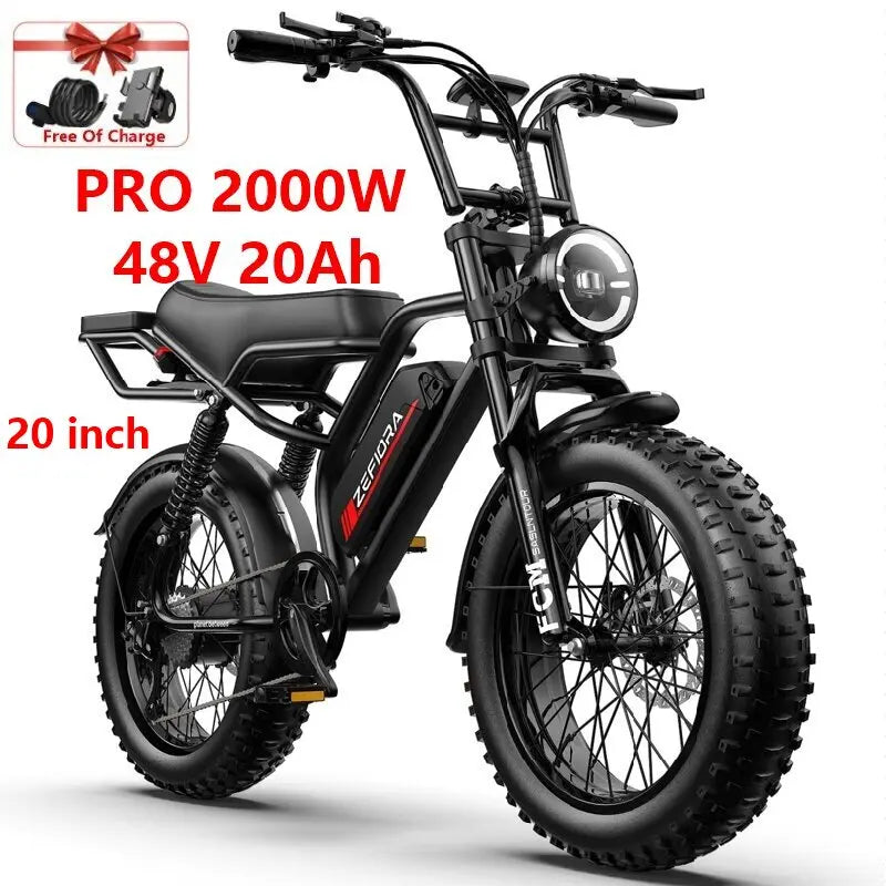 New 2000w Men\'s Electric Mountain Bike,20 26 Inch Free Shipping Certified Ul2849 30-50mph 30-60mile 48v,for Electric Bicycle