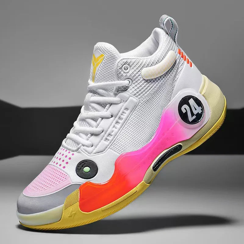 2026 New Fashion Basketball Shoes for Men Women High Top Durable Anti-slip Couple Sneakers Sports Training Casual Shoes