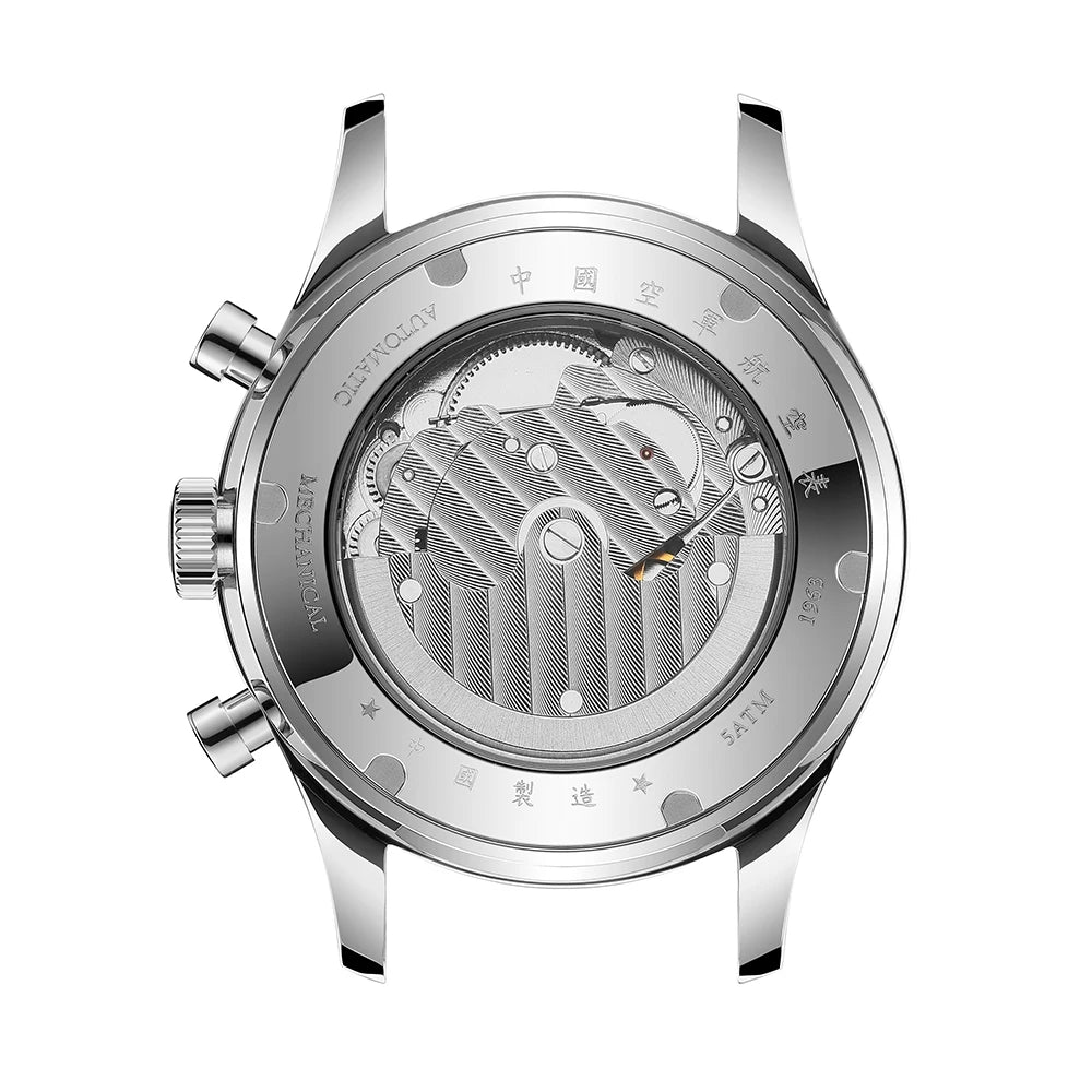 SEAKOSS Retro Men 1963 Automatic Mechanical Watch Week Month Calendar Display Use Seagull ST1654 Movement Pilot Wristwatches