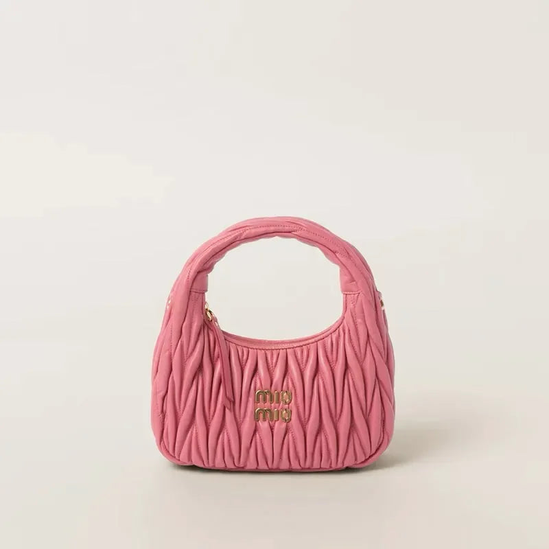 De Crossbody One Shoulder Underarm Fashion Casual Sheepskin Cloud Bag Wallet 2024