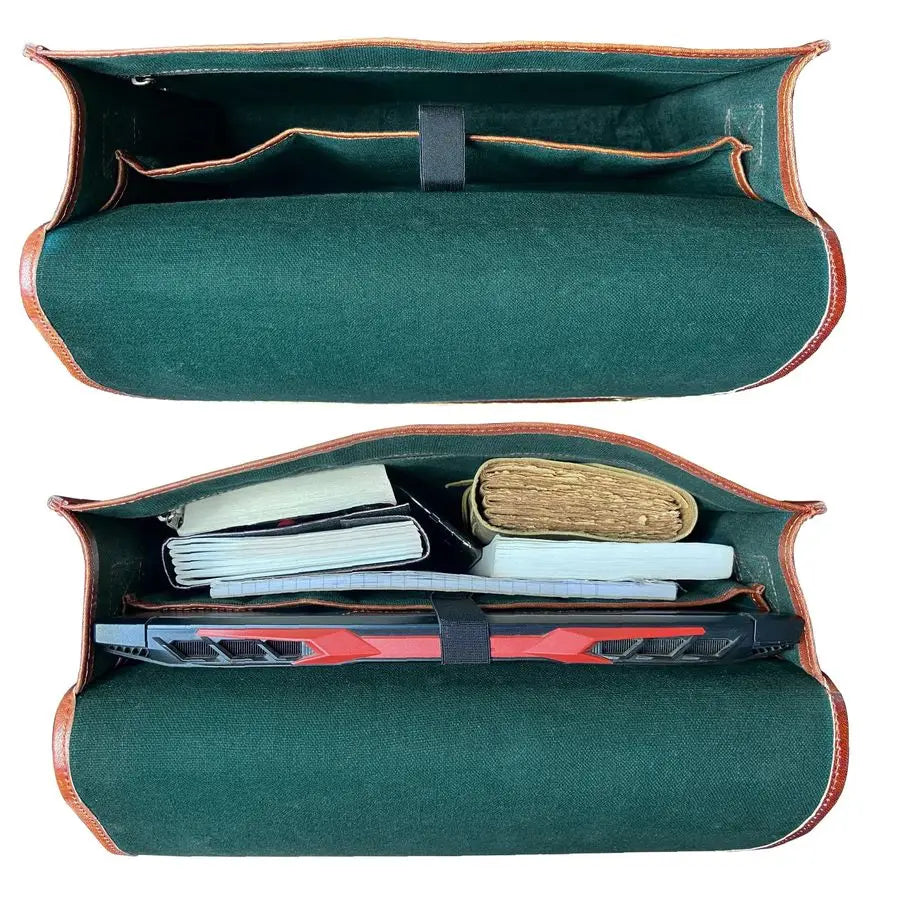 inch Vintage Crossbody Full Grain Leather Laptop Messenger Bag