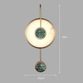 Nordic Marble Wall Lamp Circular Light Luxury Living Room Background Wall Dining Room Bedroom Bedside Background Wall Lamp