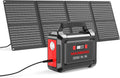 296Wh Portable Solar Generator with 60W Panels, 300W Pure Sine Wave Power Station for Camping, RV, Outdoor & Emergency Use