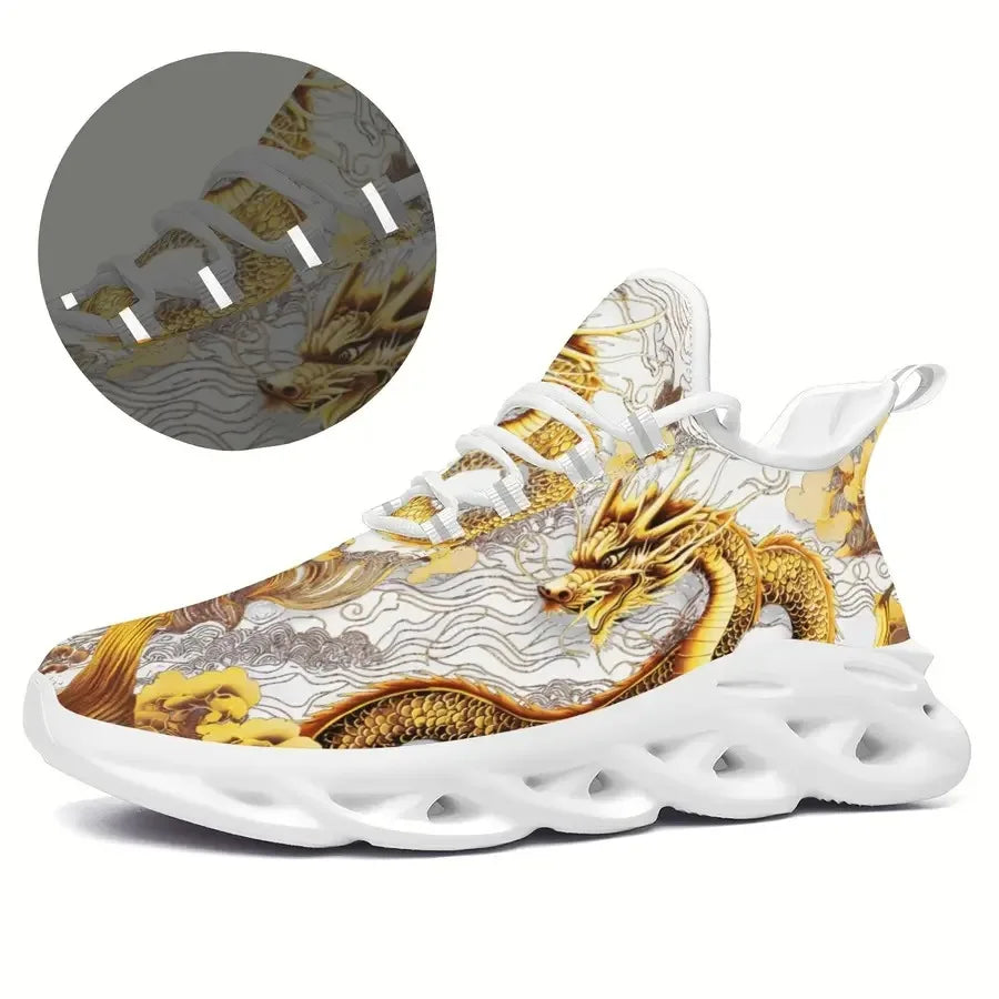 Themed Sneakers Breathable and Lightweight Low-top Lace-up Shoes Suitable Running and Hiking Cartoon Pattern All-season Street