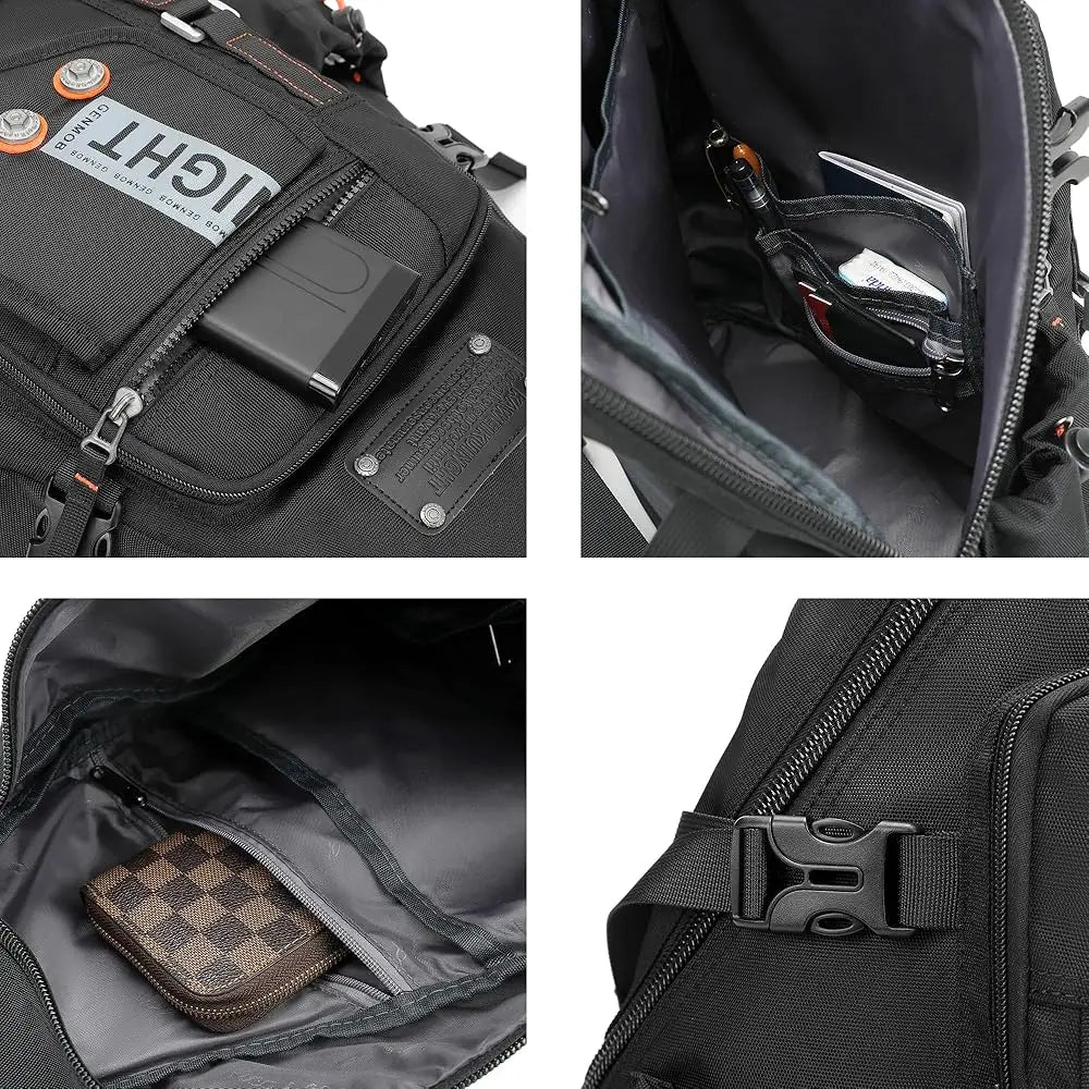 Sling Bag Backpack, 13.3'' 14.1'' Laptop Bag Crossbody Shoulder Chest Backpacks Travel Outdoors for Men Women