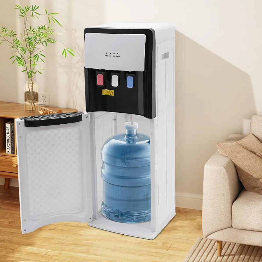 Bottom Loading Water Cooler Dispenser for 5 Gallon Bottles Cold Hot Room Water Cooler Dispenser Lower-Loading Water Cooler with