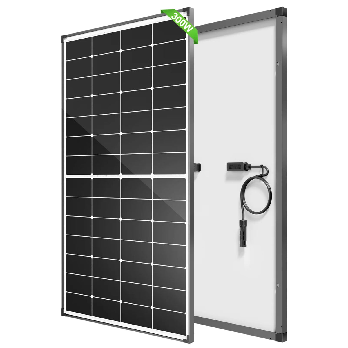 Rvpozwer 300 W Solar Panel 10BB N-Type 25% High Efficiency Monocrystalline for RV Home Rooftop Power Station Off Grid Systems