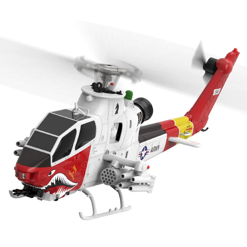 AH-1 Cobra 2.4G 9CH GPS Optical Flow Localization LiDAR TOF Altitude Hold Brushless Motor1:32 Scale RC Helicopter YuXiang F112S