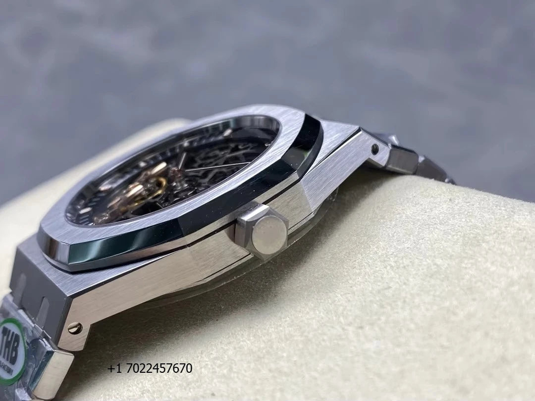 New Luxury Super Quality Mechanical Watch 41mm 3132 Movement 15407 Skeleton Watch